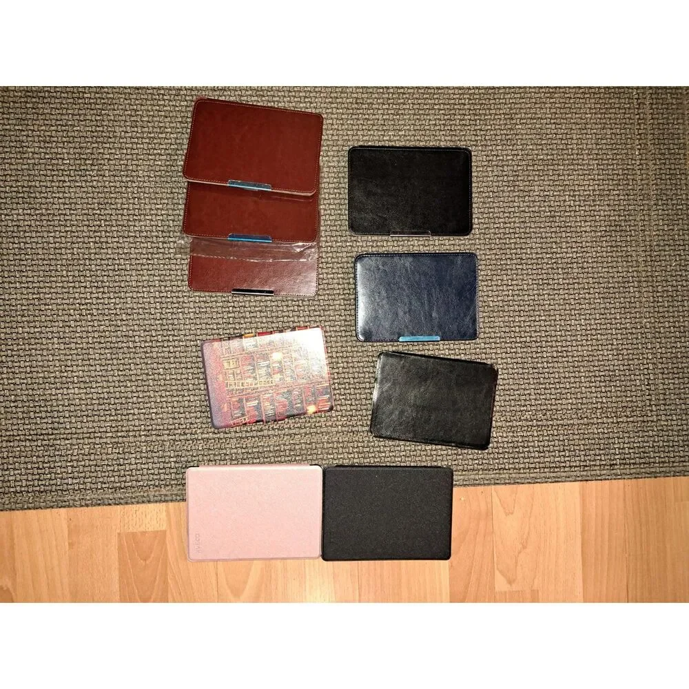 CoBak LOT of 9 Cases for Kindle & Paperwhite - PU Leather Smart Covers